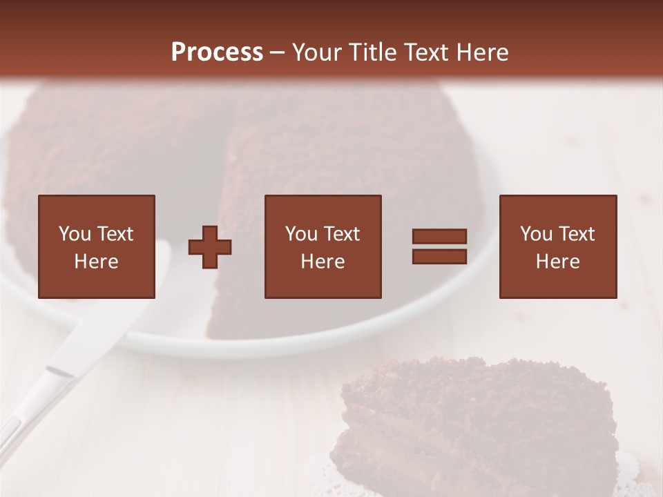 Dark Cake Square PowerPoint Template