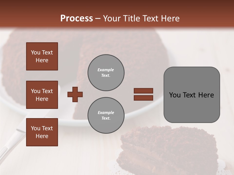 Dark Cake Square PowerPoint Template