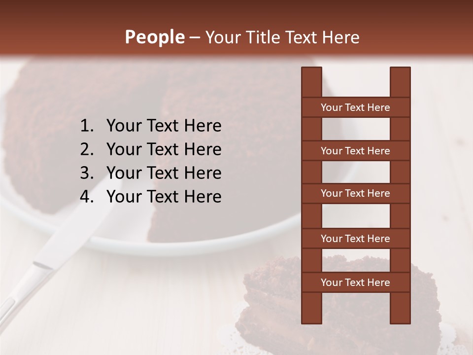 Dark Cake Square PowerPoint Template