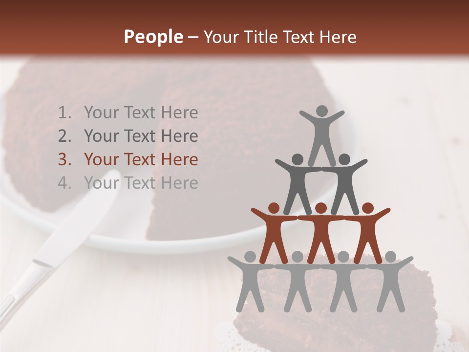 Dark Cake Square PowerPoint Template