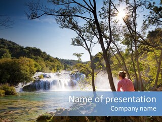 Scenic Water Recreation PowerPoint Template