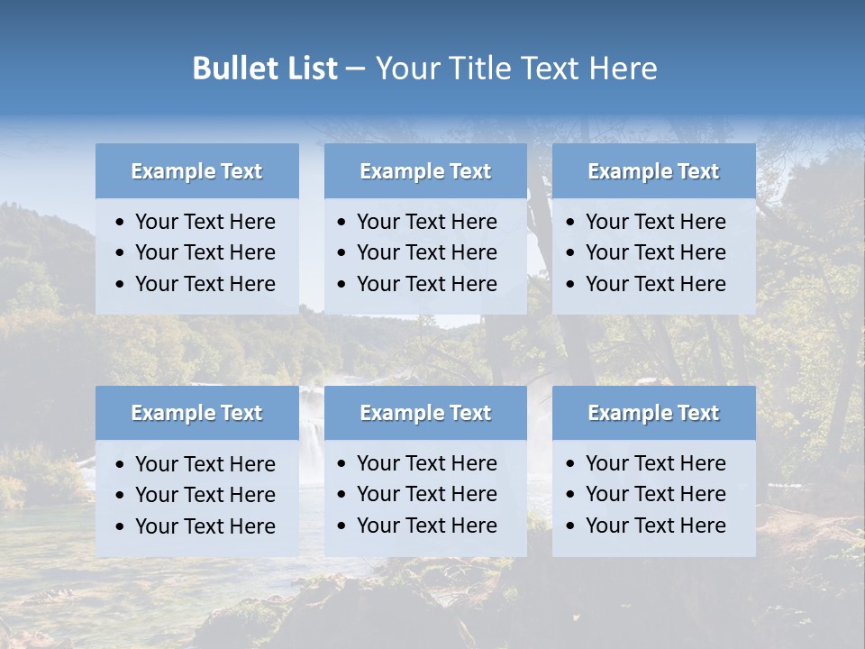 Scenic Water Recreation PowerPoint Template