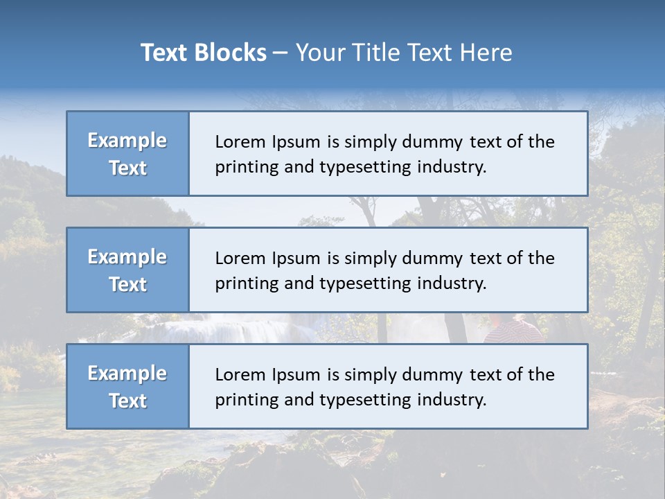 Scenic Water Recreation PowerPoint Template