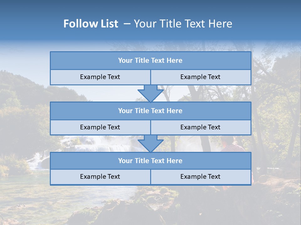Scenic Water Recreation PowerPoint Template
