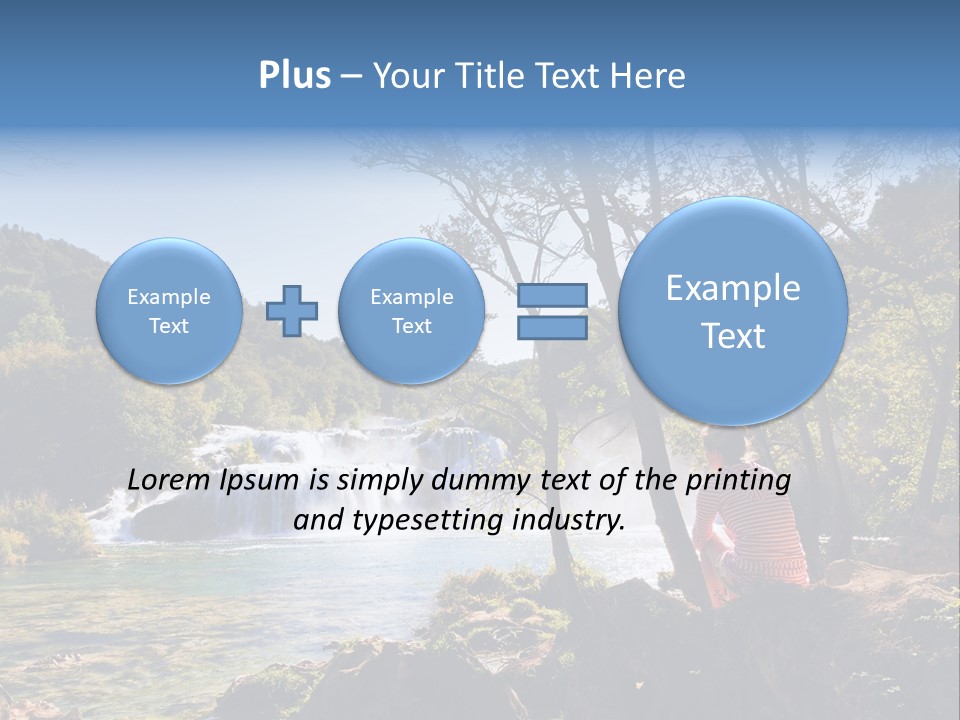 Scenic Water Recreation PowerPoint Template