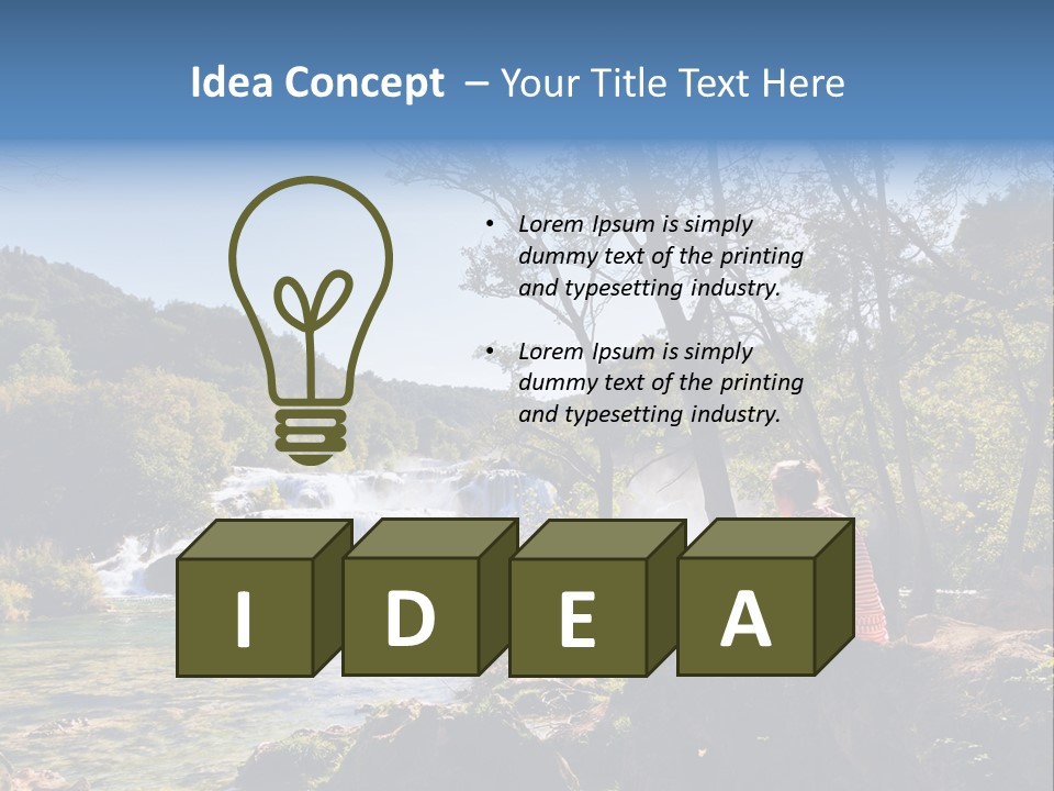 Scenic Water Recreation PowerPoint Template