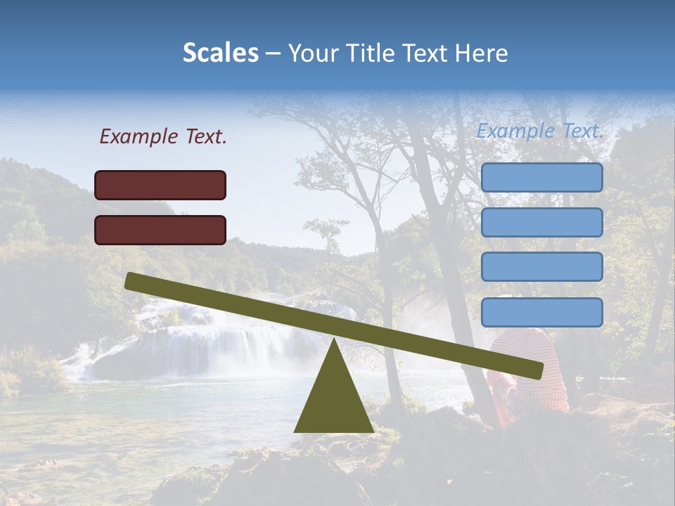 Scenic Water Recreation PowerPoint Template