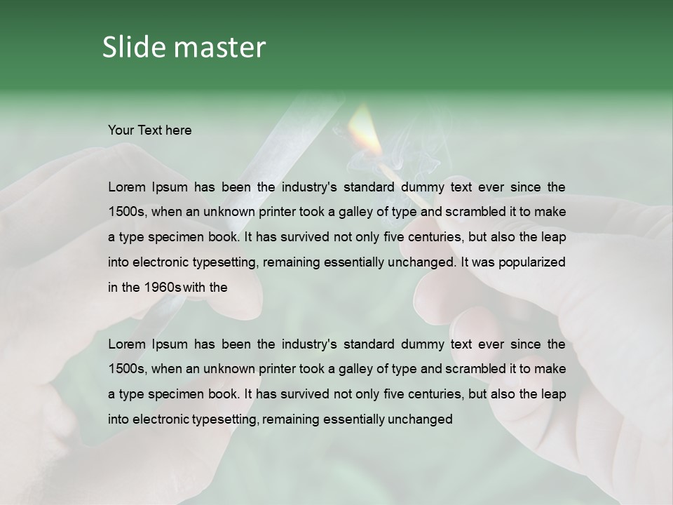 Paper Addiction Relaxing PowerPoint Template