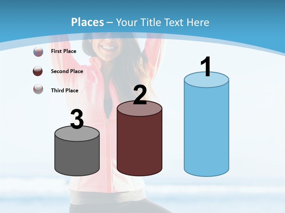 Water Blond Beautiful PowerPoint Template