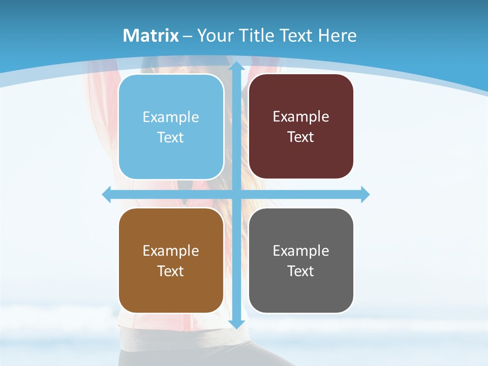 Water Blond Beautiful PowerPoint Template