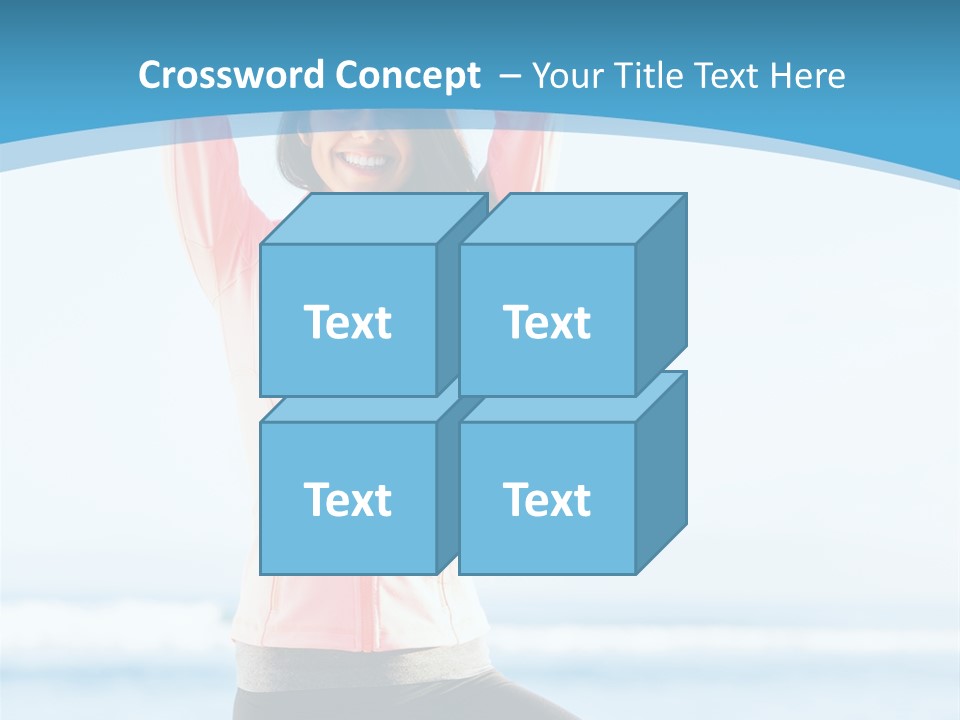 Water Blond Beautiful PowerPoint Template