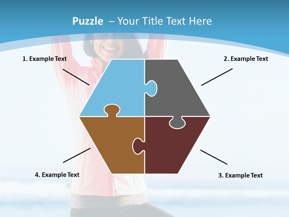 Water Blond Beautiful PowerPoint Template