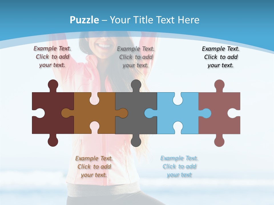 Water Blond Beautiful PowerPoint Template