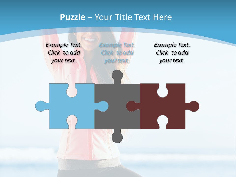 Water Blond Beautiful PowerPoint Template