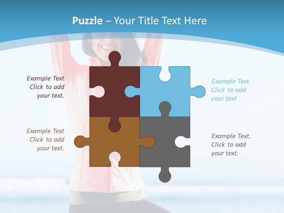 Water Blond Beautiful PowerPoint Template