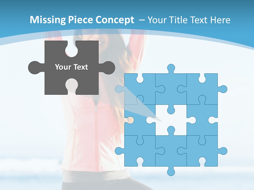 Water Blond Beautiful PowerPoint Template