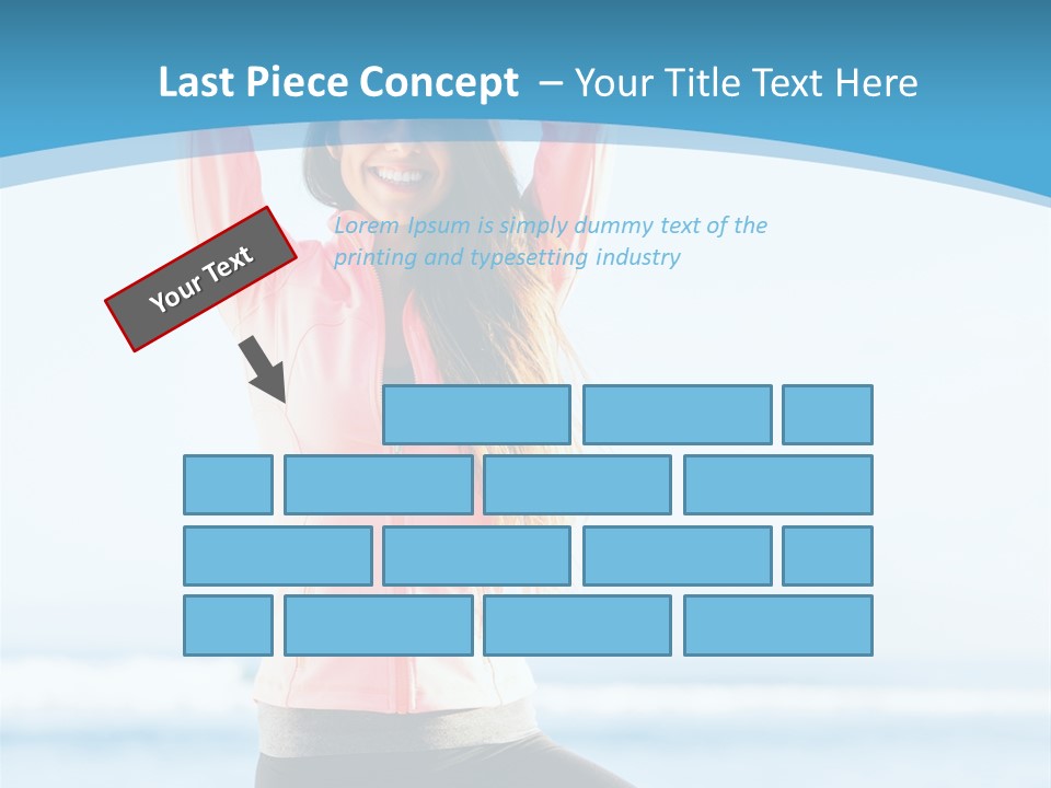 Water Blond Beautiful PowerPoint Template