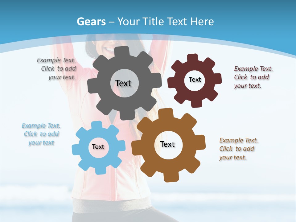 Water Blond Beautiful PowerPoint Template