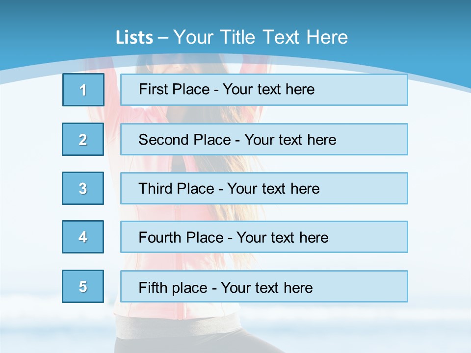 Water Blond Beautiful PowerPoint Template