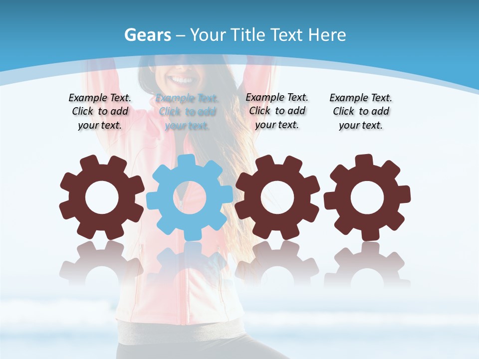 Water Blond Beautiful PowerPoint Template