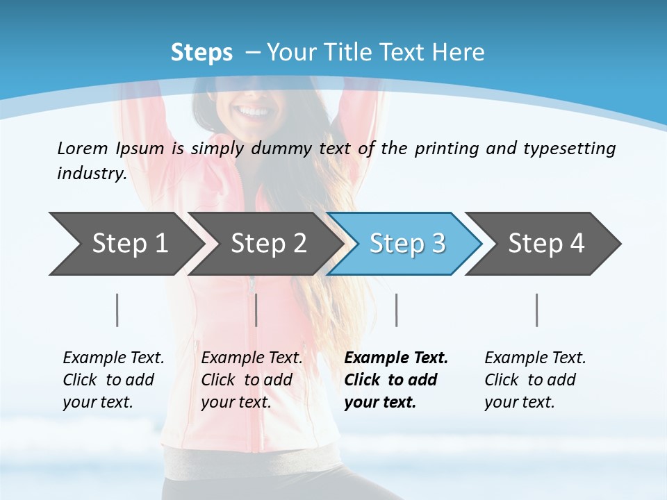 Water Blond Beautiful PowerPoint Template