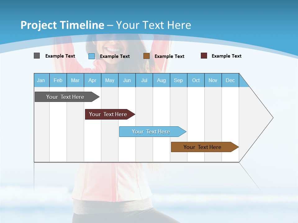 Water Blond Beautiful PowerPoint Template