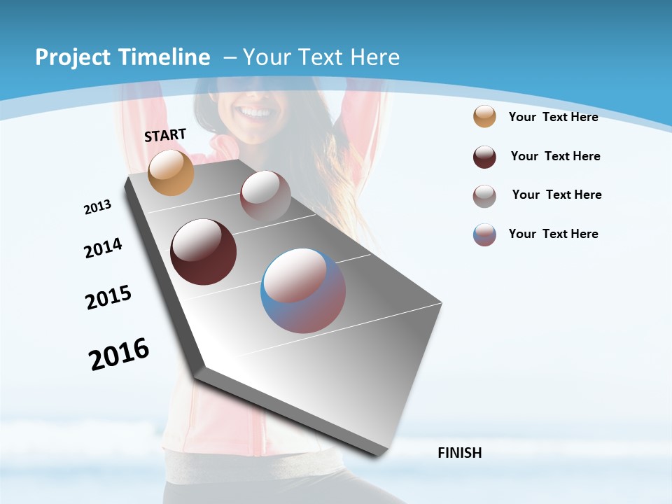 Water Blond Beautiful PowerPoint Template