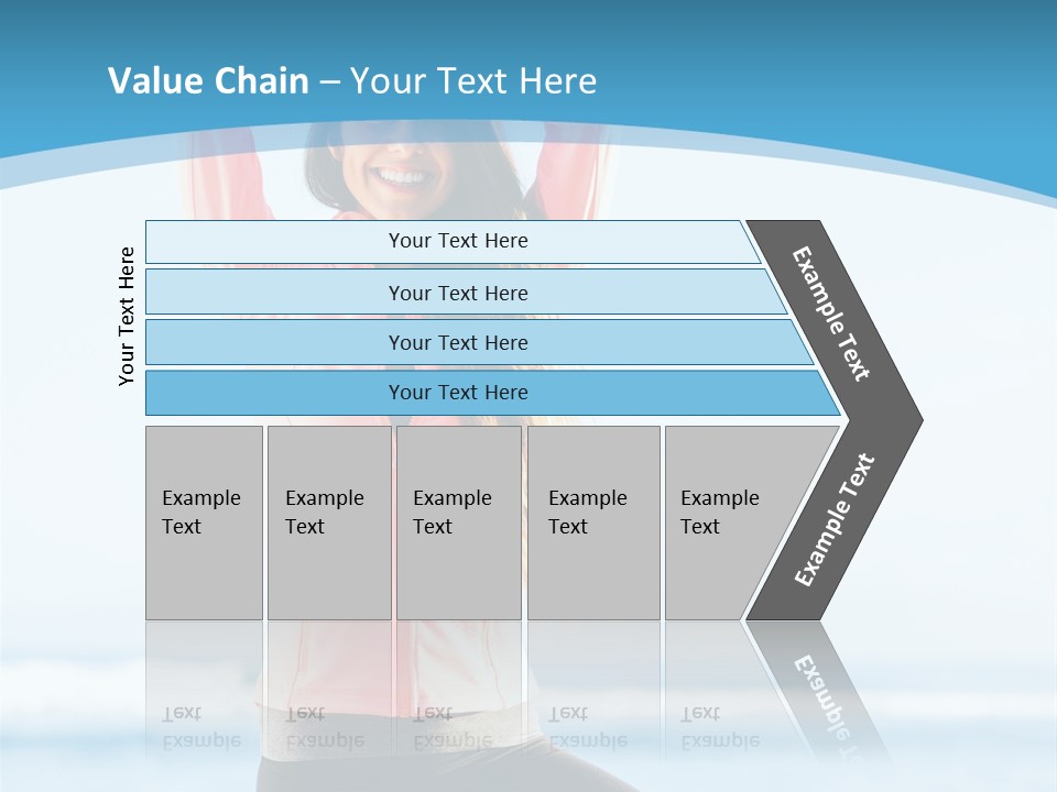 Water Blond Beautiful PowerPoint Template