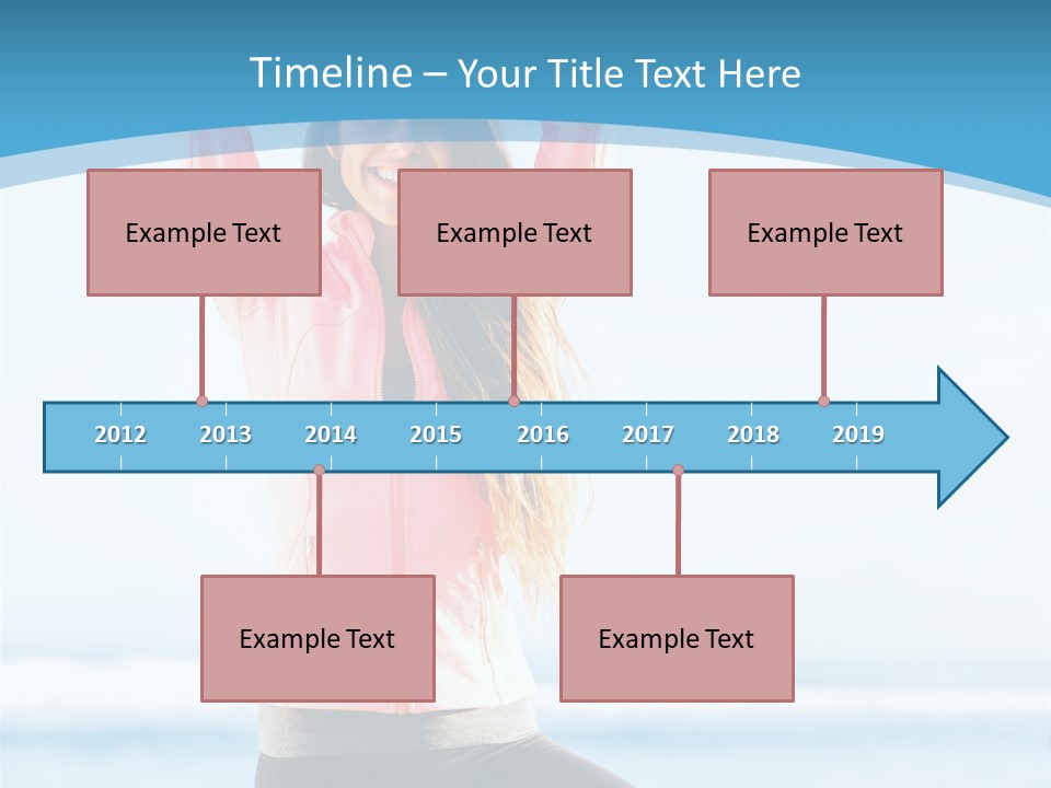 Water Blond Beautiful PowerPoint Template