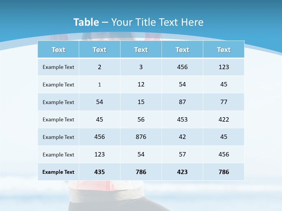 Water Blond Beautiful PowerPoint Template