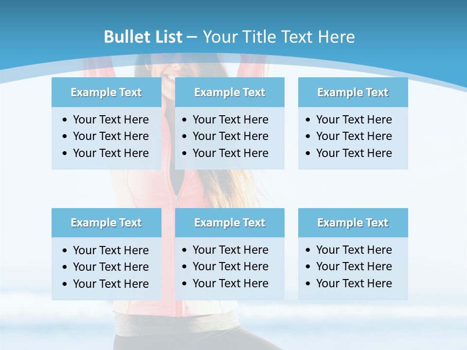 Water Blond Beautiful PowerPoint Template