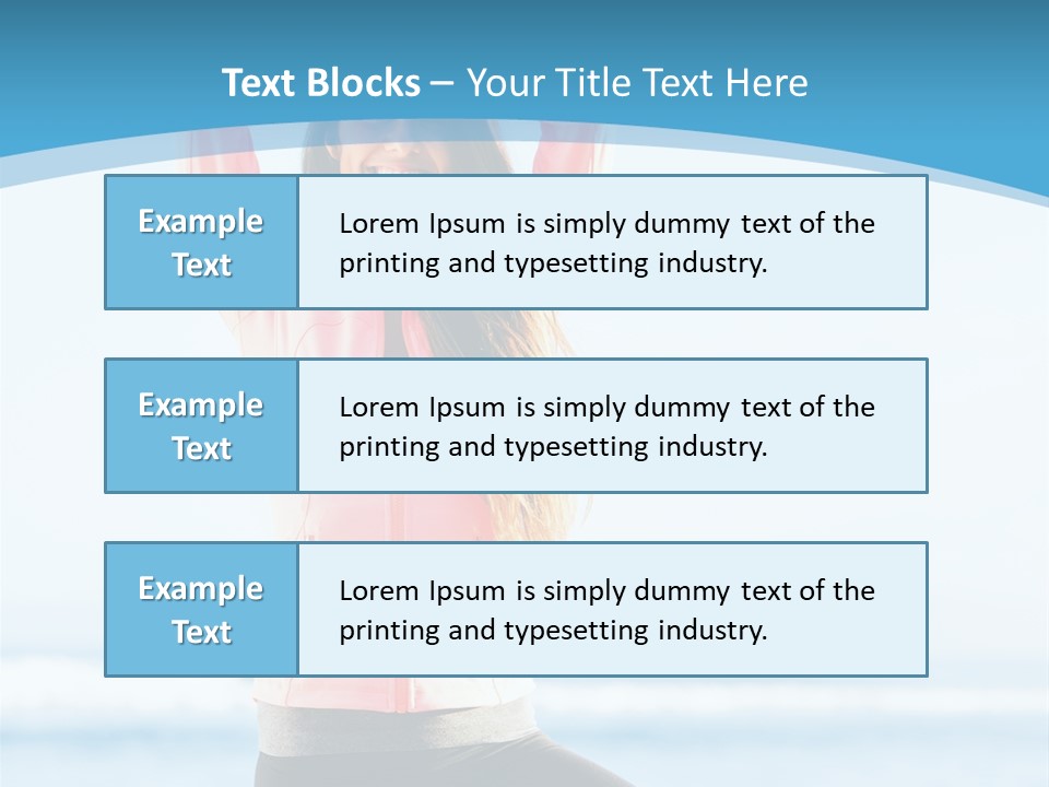 Water Blond Beautiful PowerPoint Template