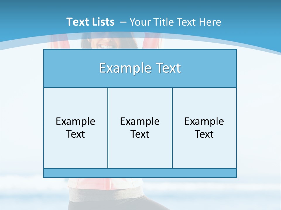 Water Blond Beautiful PowerPoint Template