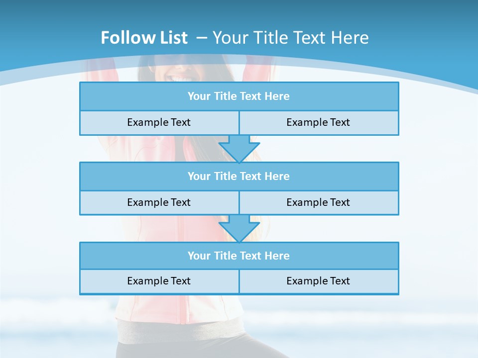 Water Blond Beautiful PowerPoint Template