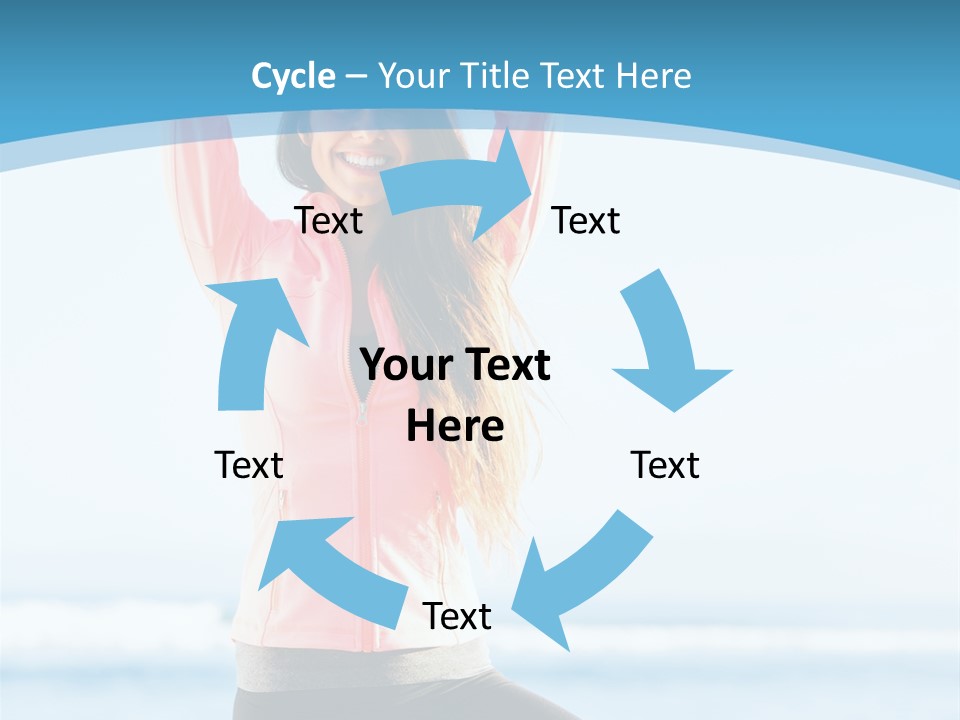 Water Blond Beautiful PowerPoint Template