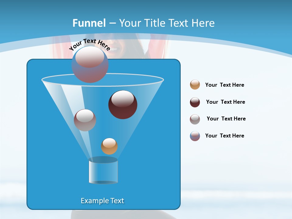 Water Blond Beautiful PowerPoint Template