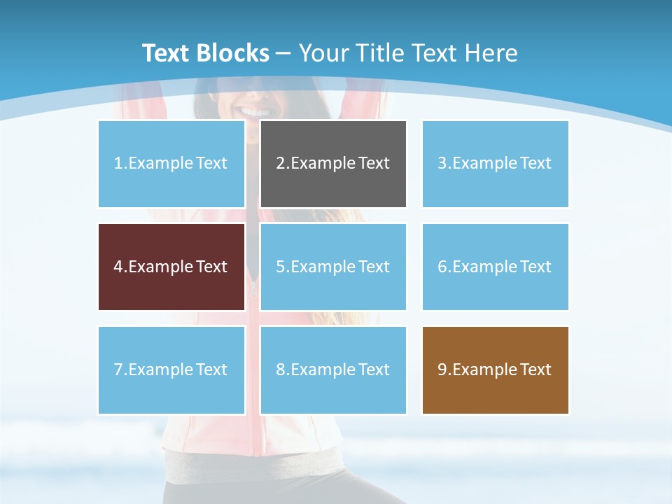 Water Blond Beautiful PowerPoint Template