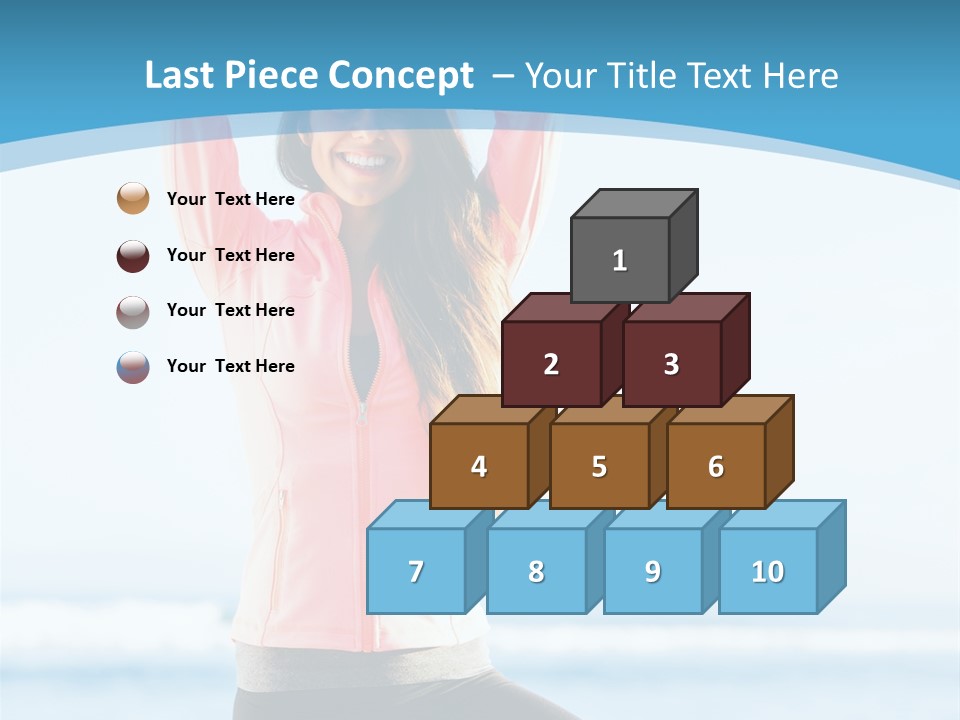 Water Blond Beautiful PowerPoint Template