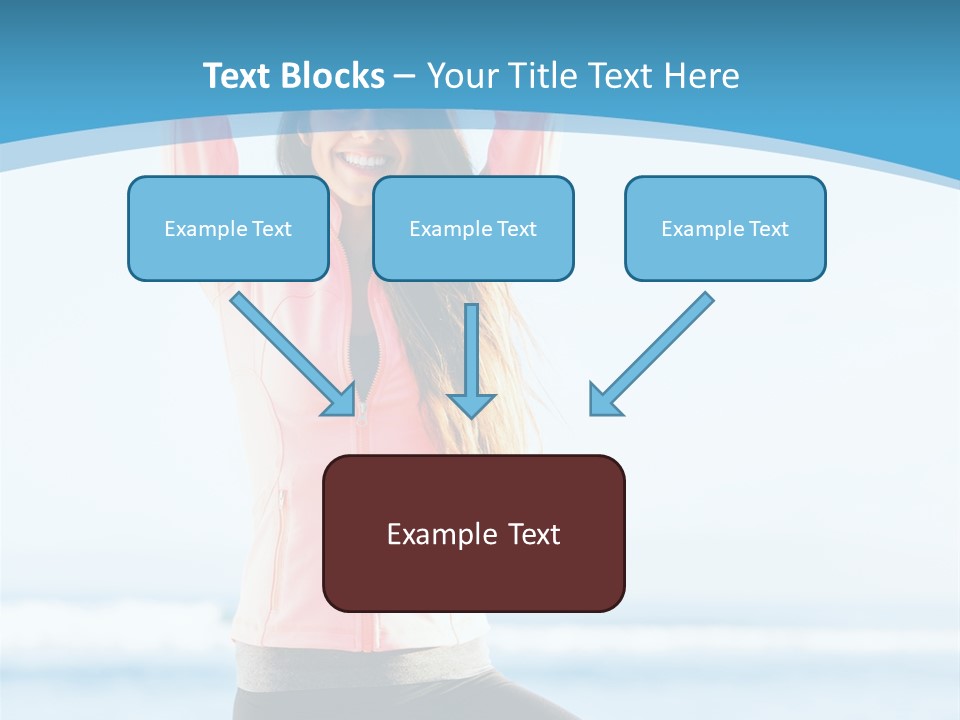 Water Blond Beautiful PowerPoint Template