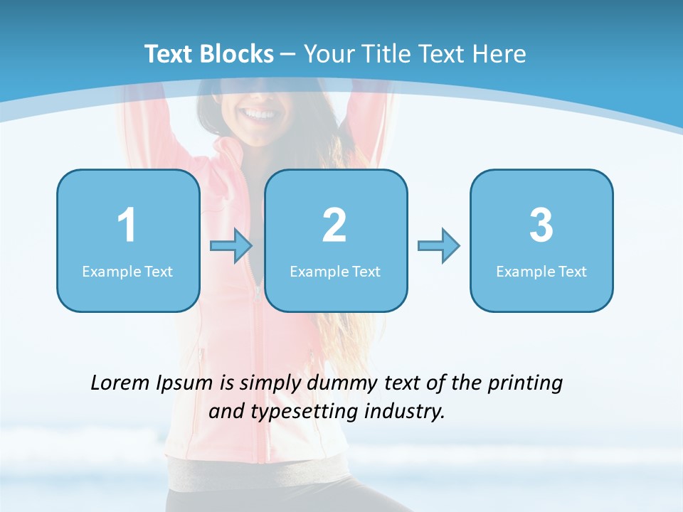 Water Blond Beautiful PowerPoint Template