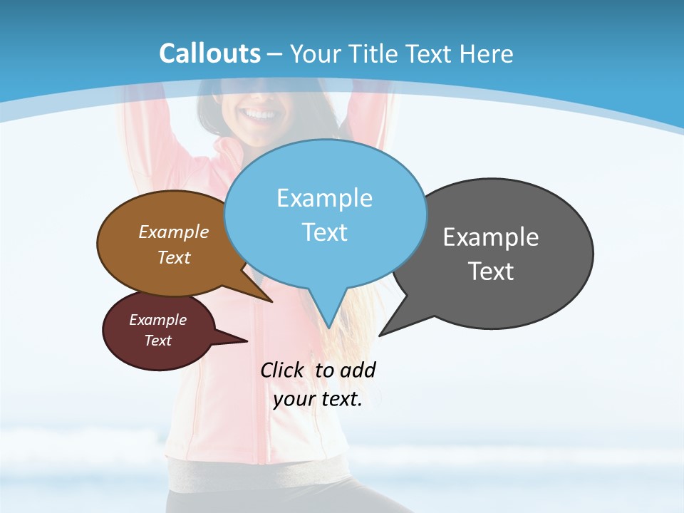 Water Blond Beautiful PowerPoint Template