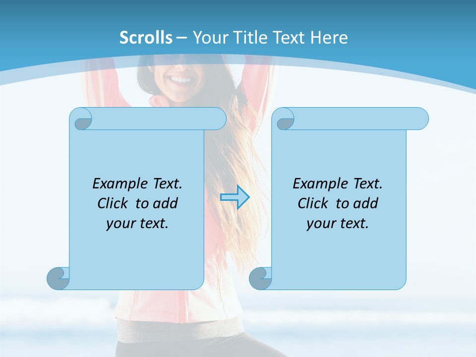 Water Blond Beautiful PowerPoint Template