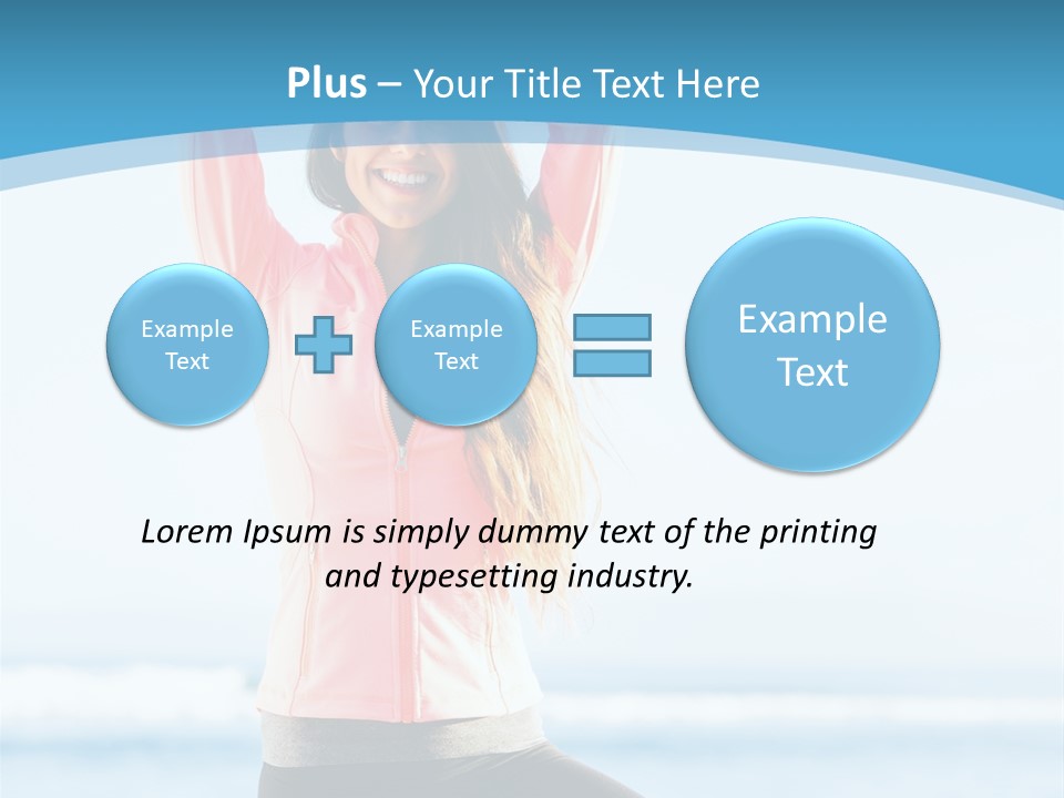 Water Blond Beautiful PowerPoint Template