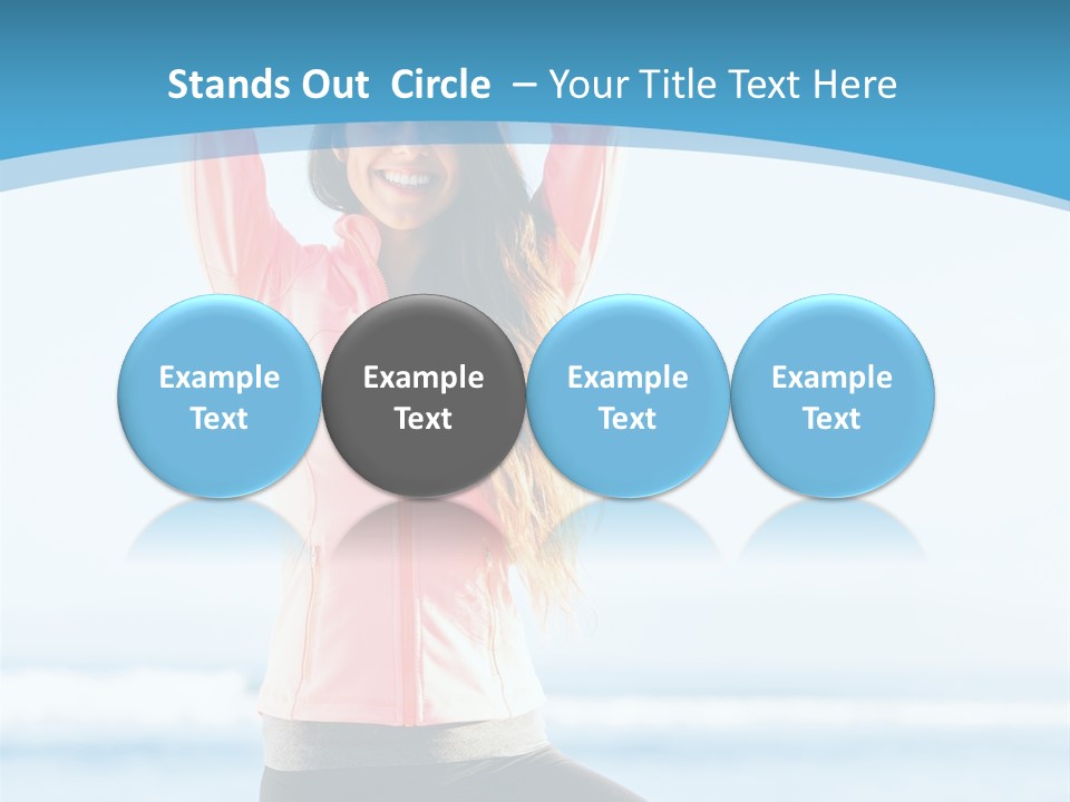 Water Blond Beautiful PowerPoint Template