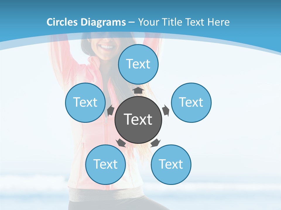 Water Blond Beautiful PowerPoint Template