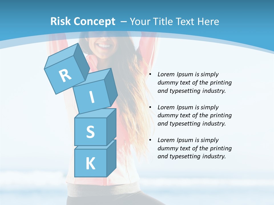 Water Blond Beautiful PowerPoint Template