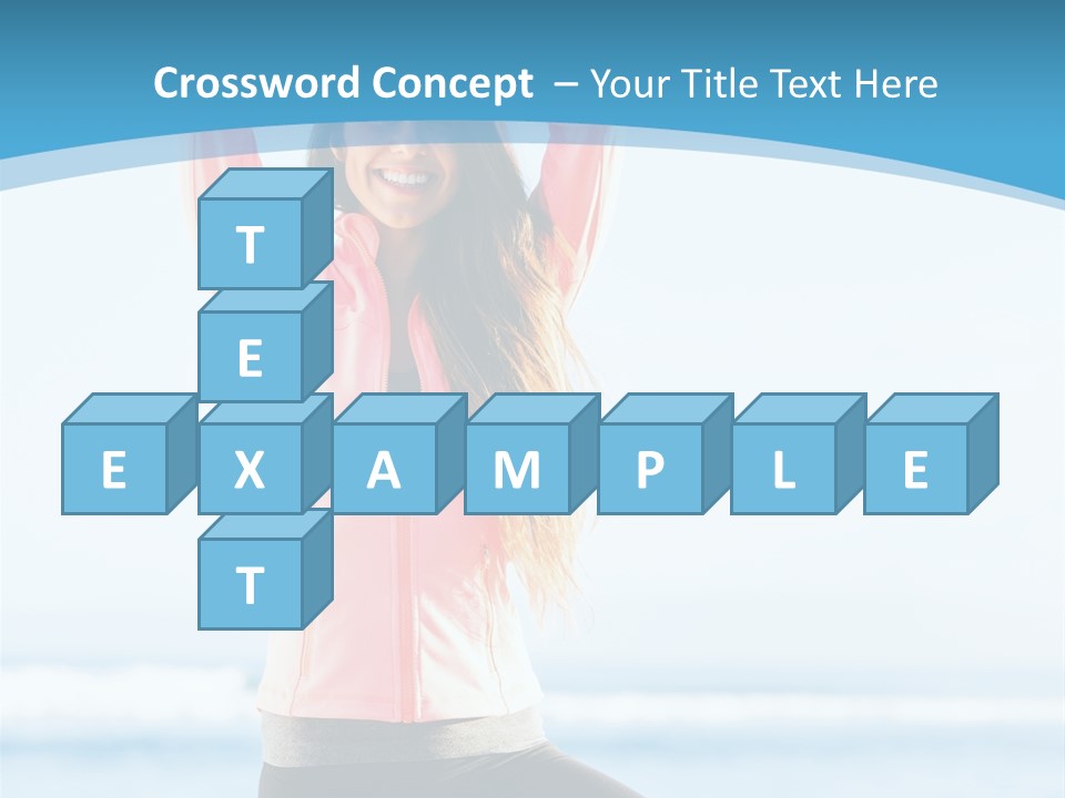 Water Blond Beautiful PowerPoint Template