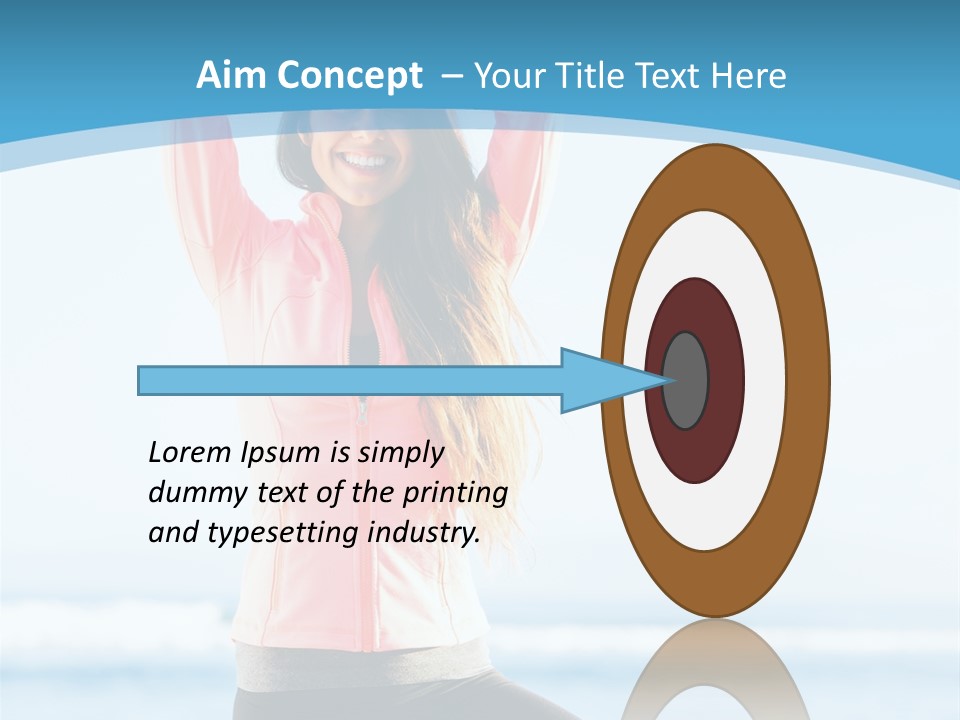 Water Blond Beautiful PowerPoint Template