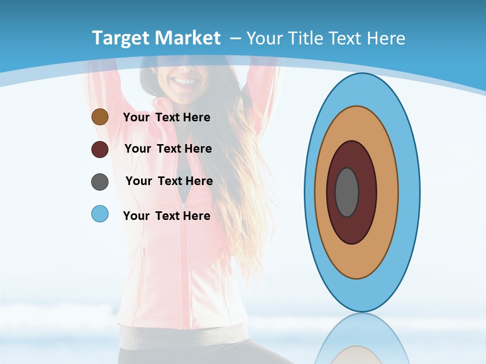 Water Blond Beautiful PowerPoint Template