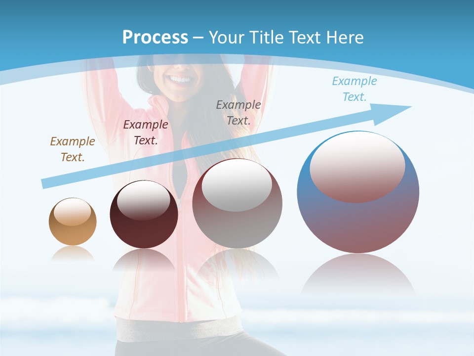 Water Blond Beautiful PowerPoint Template